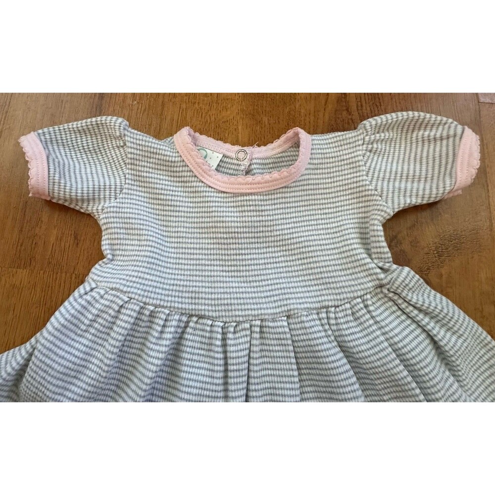 Paty Pima Cotton Ruffle‎ Dress, Made In USA, Baby Girl 3m, Dress Only - Picture 5 of 10